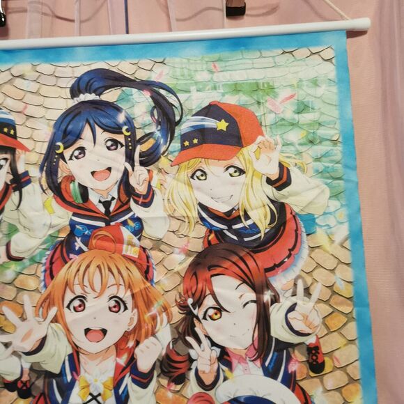 Aquors Love Live Tapestry LLSIF Anime Wall Scroll Art Poster Japan Manga Cosplay - Picture 8 of 9